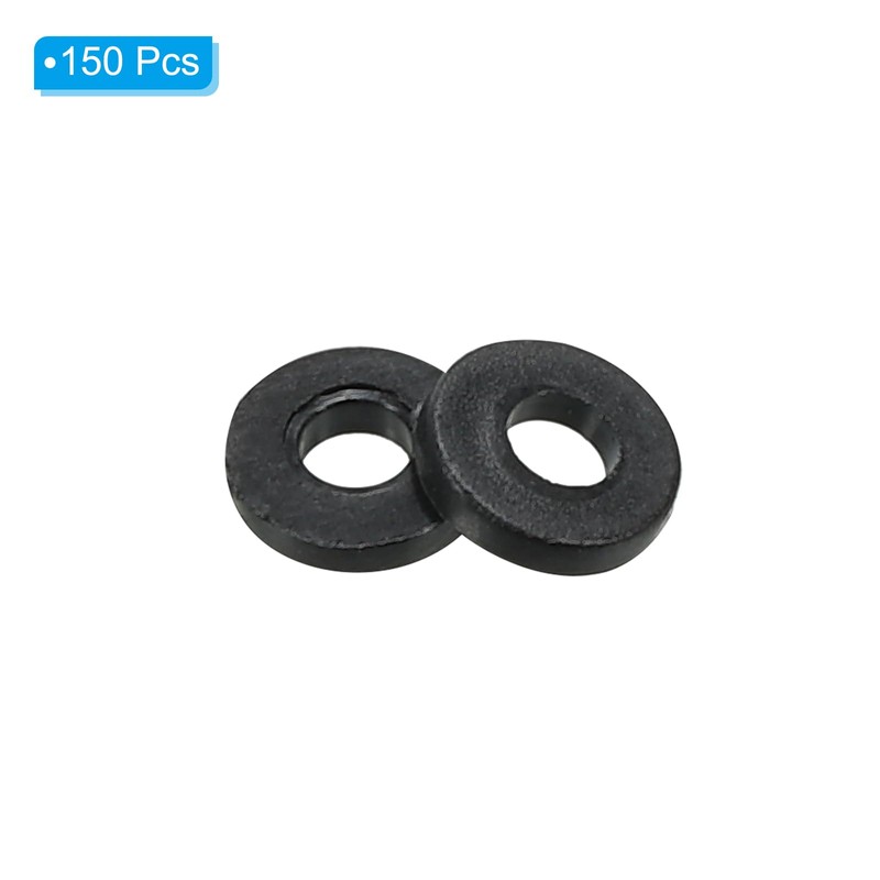 PATIKIL M2 Nylon Flat Washers 150pcs 2mm ID 5mm OD