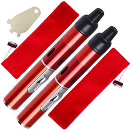 Torch Lighter,BIENVENIDO Metal Windproof Lighter, Refillable Torch Handheld Lighters,(2 Pack Red)