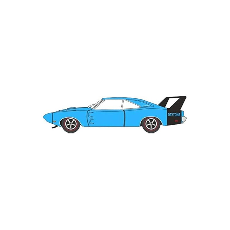 Oxford Diecast 87DD69004 Dodge Charger Daytona 1969 Bright Blue