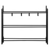 MyGift Ball Rack Wall Mounted, 3 Tier Gym Exercise Equipment