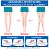 3 Layers Adjustable Supination & Pronation Correction Heel Insoles,Self-Adhesive Medial