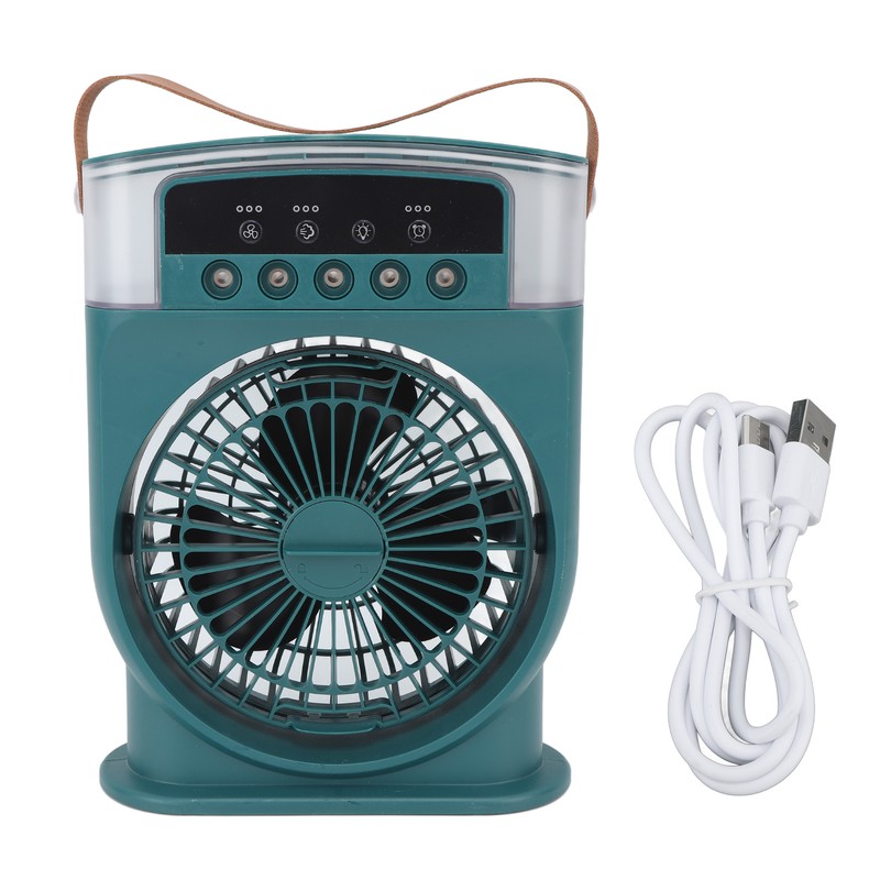 Portable Humidifier Fan with Timer Alarm Function Adjustable 600ml USB