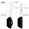 AlloyTech Pocket Door Pull Swivel Handle with Concealed Hardware and