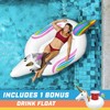 GoFloats Giant Inflatable Unicorn - Includes Unicorn Drink Float- Trending