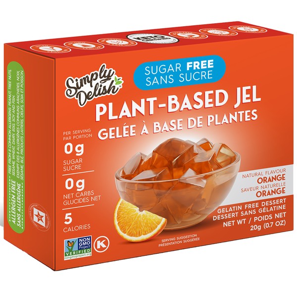 Simply Delish Plant Based Jel Orange 20g