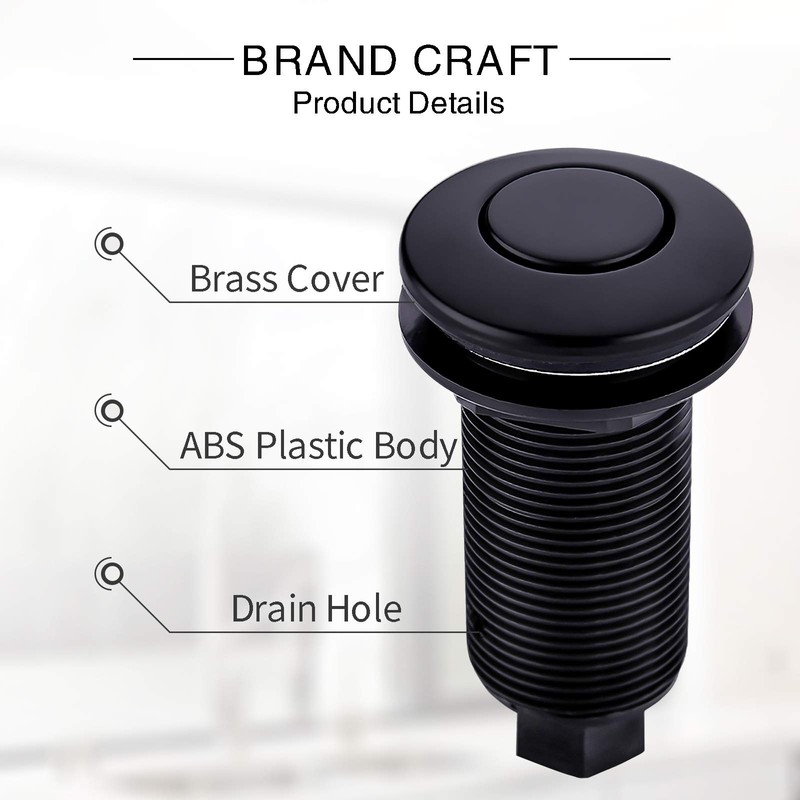 SINKINGDOM Air Activated Switch Button for Sink Garbage Disposal Part,