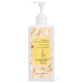 Nakery SkinRestore Hydrating Face & Body Wash with Hyaluronic Acid - Body Wash for Sensitive Skin - Foaming Face Wash & Oil Cleanser for Women 350ml - Sulfate Free & Cruelty Free - Seductive Comfort