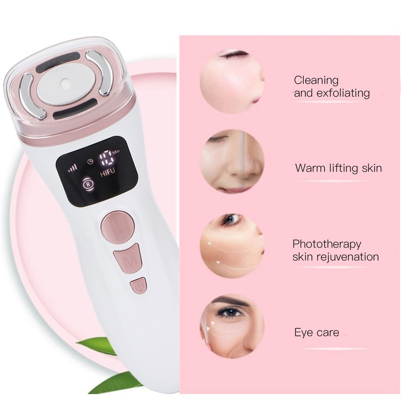 Mini Ultrasonic Skin Beauty Machine 5 Gears 3 Modes Skin