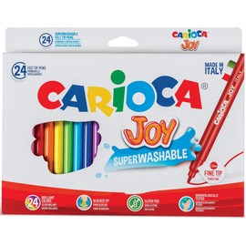 Carioca Joy Superwashable Felt Tip Pen (Box of 24)