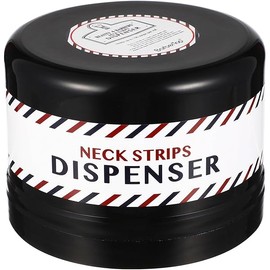 Uonlytech Neck Strips Dispenser, Neck Roll Paper Box Paper Barber Neck Strips Holder Neck Cover Paper Container with Suction Cup Base for Salon Haircut