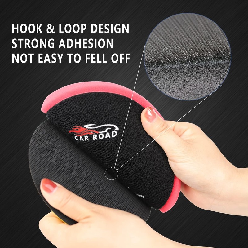Buffing Polishing Pads 5 Inch, CAR ROAD 7PCs 5.5 Inch