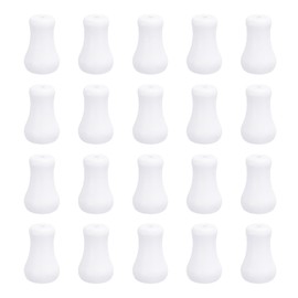 sourcing map 20Pcs Cord Knobs, 25.4mm Window Blind Tassels Plastic Pull Cord Tassel Drops Pull End Pendant for Window Blinds Shade Curtain, White