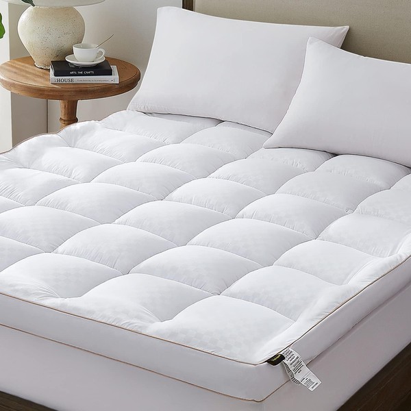 FineMay Mattress Topper King, Extra Thick Cooling Mattress Pad Cover