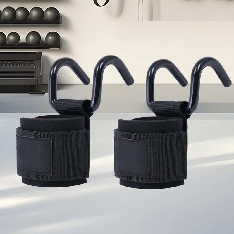 Lifting Hooks | Ergonomic Fitness Grip for Gym | Anti