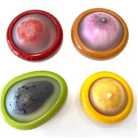 YC-GREHUN Fruit & Vegetable Crisper Reusable Fruit & Vegetable Storage Box Avocado Onion Tomato Lemon Leak Proof Crisper with Lid for Refrigerator (Set of 4)