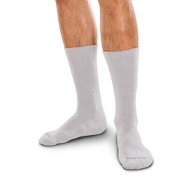SMARTKNIT Seamless Boot Socks for Hiking and Work (Grey, Small)