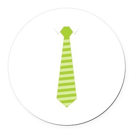 CafePress Neck Tie 5.5" Round Car Magnet Magnetic Bumper Display