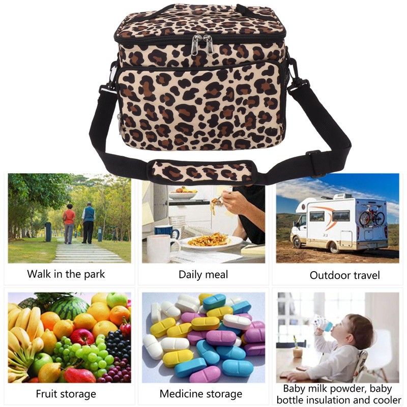 Insulated Lunch Bag Waterproof Large Capacity Portable Cooling Lunch Box