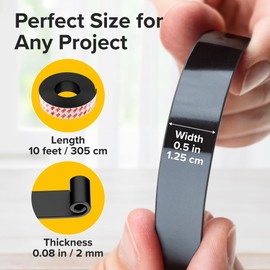 Super Sticky Magnetic Tape (10 feet x 1/2 inch) - Stong Magnet Strip with Adhesive Backing for DIY & Crafts - Easy to Cut and Mount on Fridges, Whiteboards & More