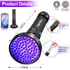 Vansky Black Light UV Flashlights, Ultra Bright 100 LED 395nm