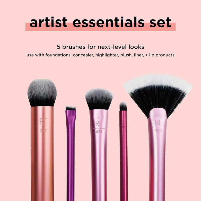 Artist Essencials, Set de Brochas de Maquillaje para Artistas Kit