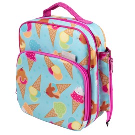 Fiambrera aislada con bolsillo para aperitivos y soporte para botellas de agua, lonchera escolar para niñas o niños, mantiene la comida caliente o fría durante más tiempo, bolsa reutilizable se adapta