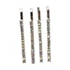 Silver Rhinestone Studded Hair Barette Bobby Pin Clip | 4