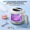 Ultrasonic Retainer Cleaner Machine 45kHz Dental Cleaning Pod 5 Modes
