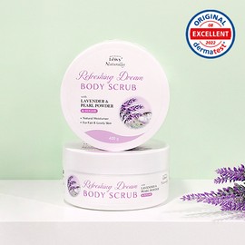 Leivy Refreshing Cream Body Scrub 400g #Lavender & Pearl Powder - Leivy Refreshing Cream Body Scrub 400g #Lavender & Pearl Powder