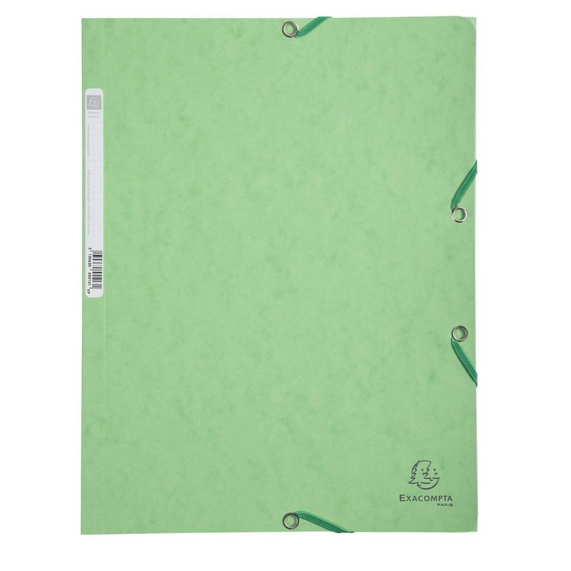 Exacompta 55573E - Lot of 3. 3 flap elasticated folder