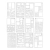 12 Pedazos Plantilla Diario De Dibujos Elegante Compatible