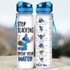 Blue Alien 32 Oz Water Track Bottle, Stop Slacking Drink