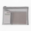 Muji NDC18A0S Nylon Mesh Case with Pocket, Gray for B6