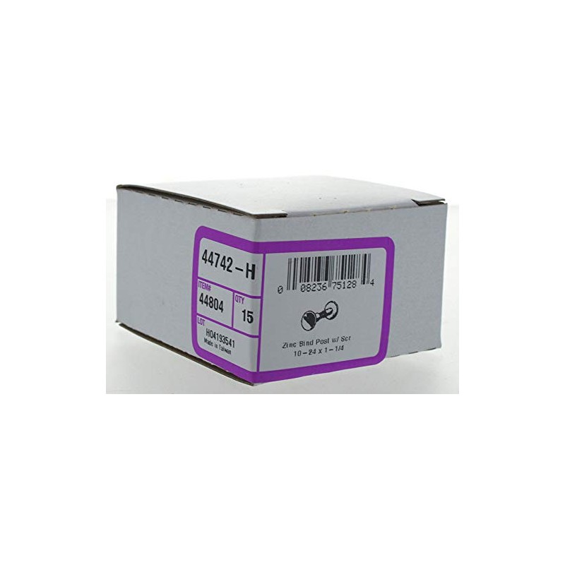 The Hillman Group 44804 1-1/4-Inch Posts with Steel Screw, 15-Pack,
