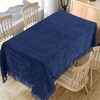 Traditional Large Cotton Chenille Table Covers Tablecloth Non Iron Dining