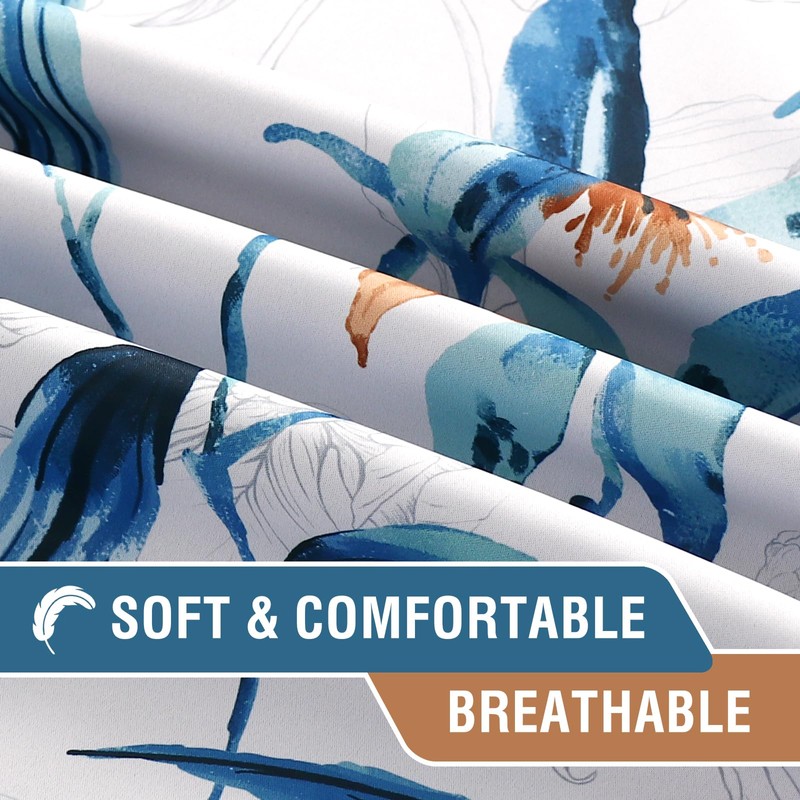 H.VERSAILTEX 100% Blackout Curtains 63 inch Length 2 Panels Set