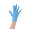 Disposable Nitrile Gloves, Powder Free, Blue, Size M (Pack of