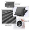 Nestl NB-2TRPLW Throw-Pillow-Covers, 18x18 Inch, Charcoal Stone Gray 4 Count