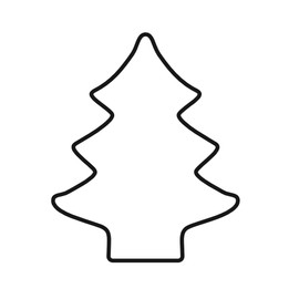 Original Kaiser Lebkuchen-Ausstecher Tannenbaum, 13 x 9 x 2,5 cm, Weihnachten, Tannenbaum Ausstecher Edelstahl, leichtes präzises Ausstechen, sichere angenehme Handhabung, Schwarz