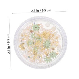 WOONEKY Nail Art Accessories Pearl Gems Manicure Studs Shiny Decorations DIY Charms Fake Nail Ornaments