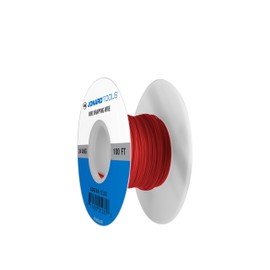 Jonard Tools - KSW 24R-0100 KSW24R-0100 Red Insulated Kynar Copper Wire Roll, Low Strip Force, 24 AWG, 100 ft Length