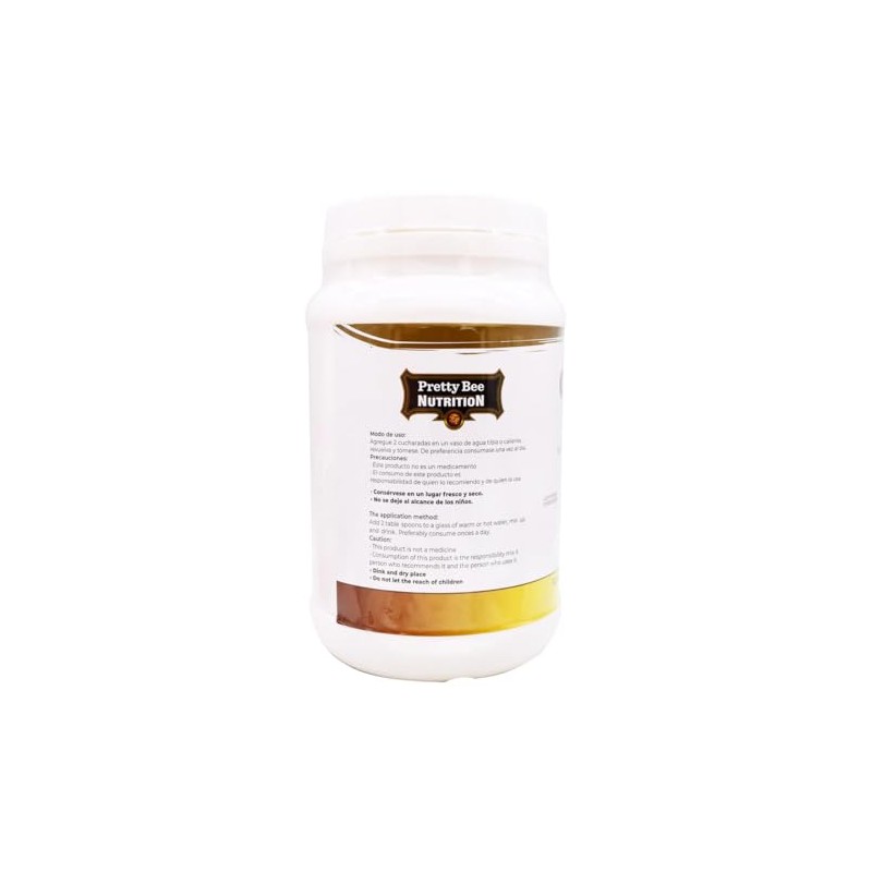 Pretty Bee Nutrition Colágeno Ácido Hialurónico Sabor Manzana Suplemento Alimenticio