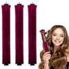 Heatless Curls Band, 3 Pieces, Heat-Free Curlers, Brown, Heatless Curls