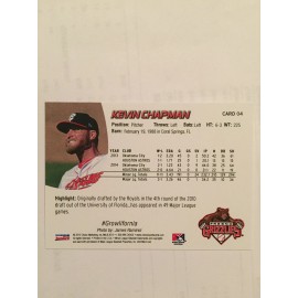 2015 Fresno Grizzlies Kevin Chapman Rookie Houston Astros