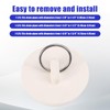 BOXOB 3pcs 3 Sizes Sink Drain Stoppers, Rubber Sink Plugs