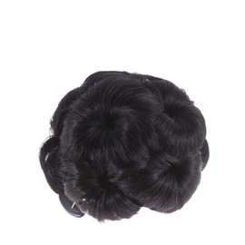 Outanaya Flower Design Synthetic Hair Bun Clip Updo Chignon Fixator for Women for Styling and Special Occasions