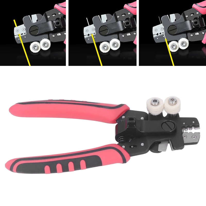 Wire Stripping Pliers Optical Fiber Stripper 4 in 1 Cutter