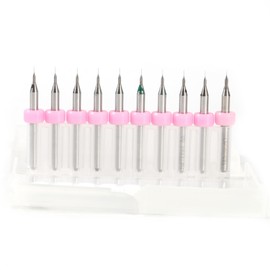 PCB PCB Carbide Micro Drill Bit Tool Set 0.1 mm to 1.4 mm (0.1 mm) Pack of 10