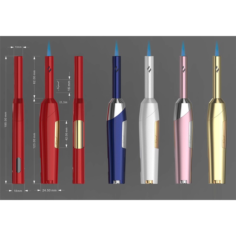 Navpeak Candle Lighter with Fuel Visible Windproof Straight Flame Blow