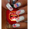 One Stop Nails 4th of July Clear Vinyl PEEL and